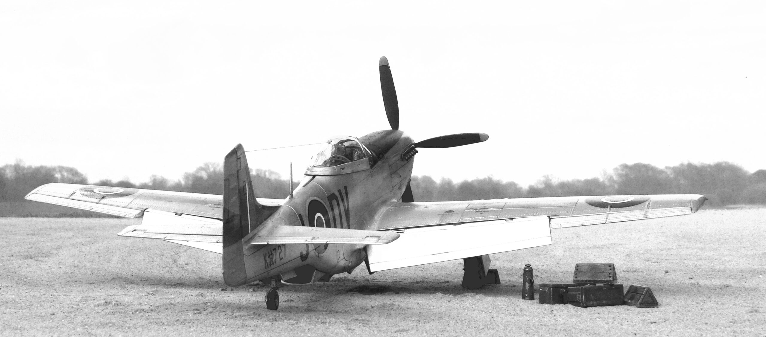 P-51K Mustang Mk IVa of 93 Squadron, Italy in 1946. Airfix 1/48 scale