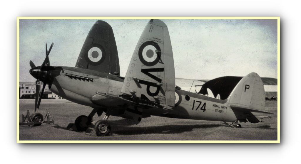 Supermarine Seafire FR.47 800 Royal Naval Air Squadron, Fleet Air Arm, around 1949. Airfix 1/48th scale.