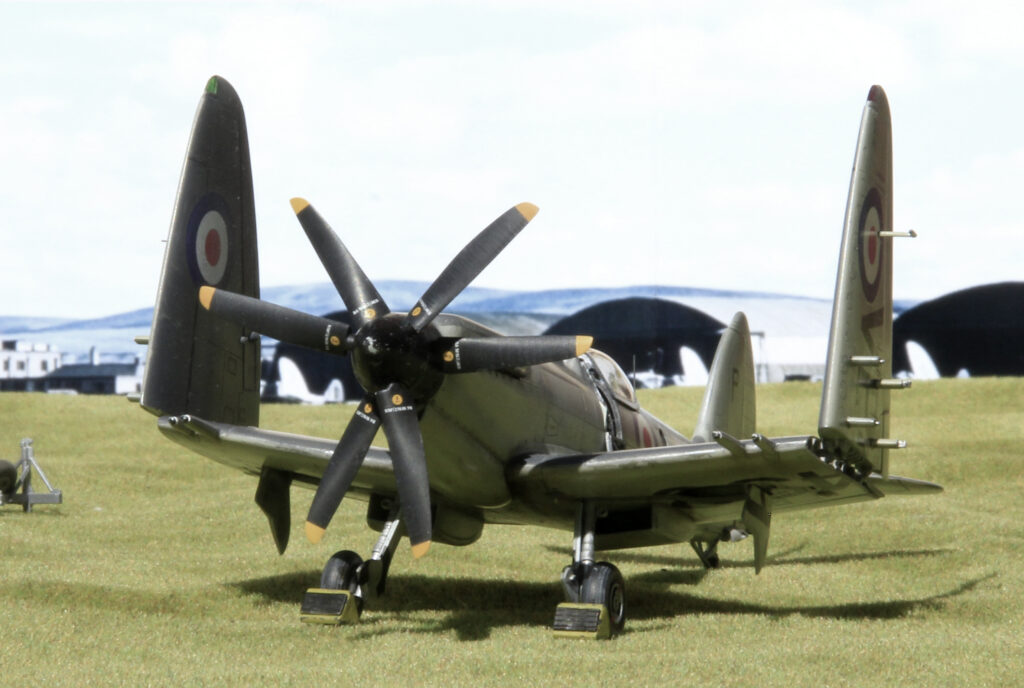 Supermarine Seafire FR.47 800 Royal Naval Air Squadron, Fleet Air Arm, around 1949. Airfix 1/48th scale.