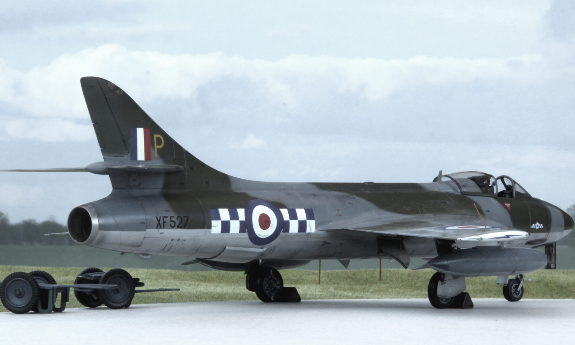 Hawker Hunter F.6 of 19 Squadron at Church Fenton in May 1958