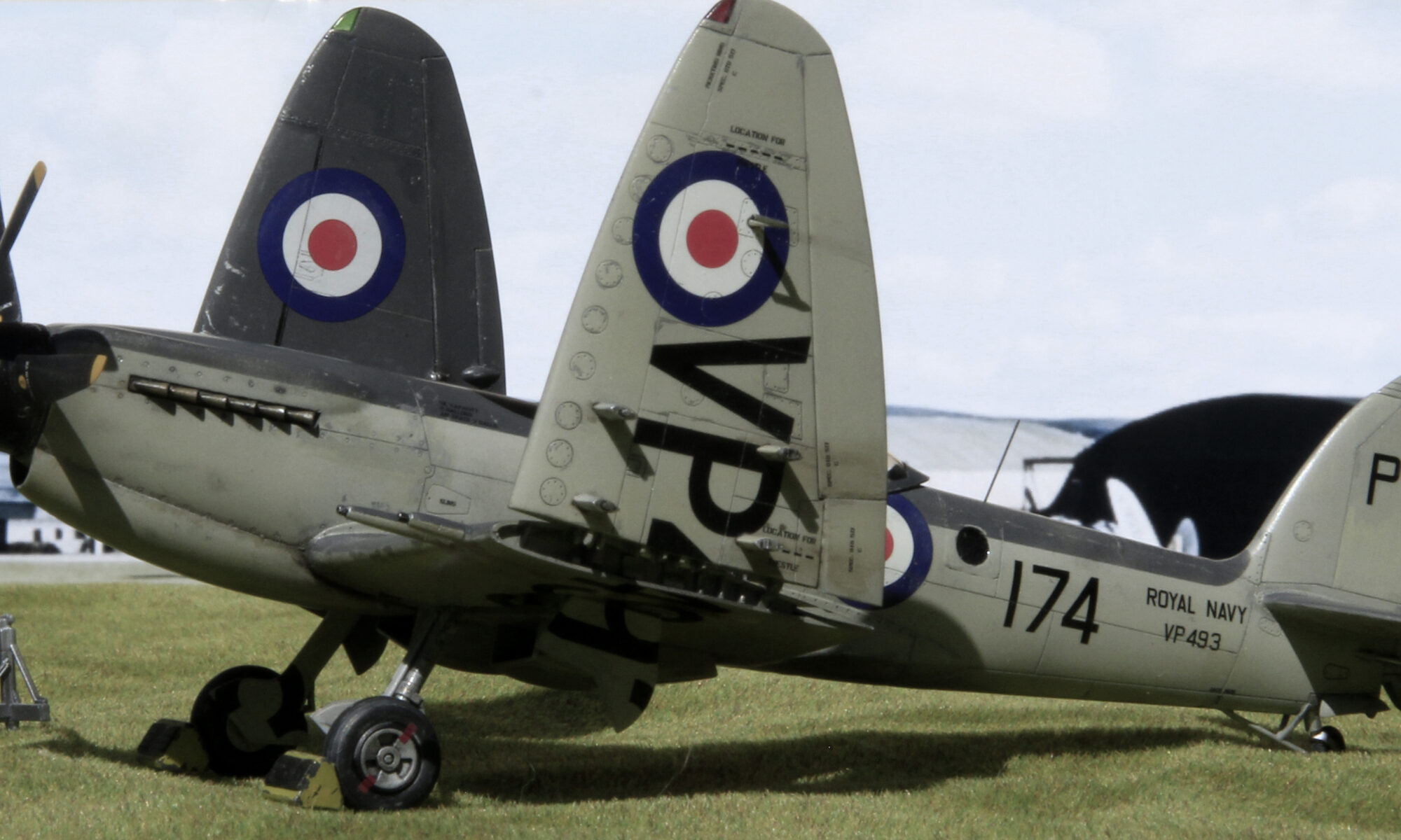 Supermarine Seafire FR.47 800 Royal Naval Air Squadron, Fleet Air Arm, around 1949. Airfix 1/48th scale.